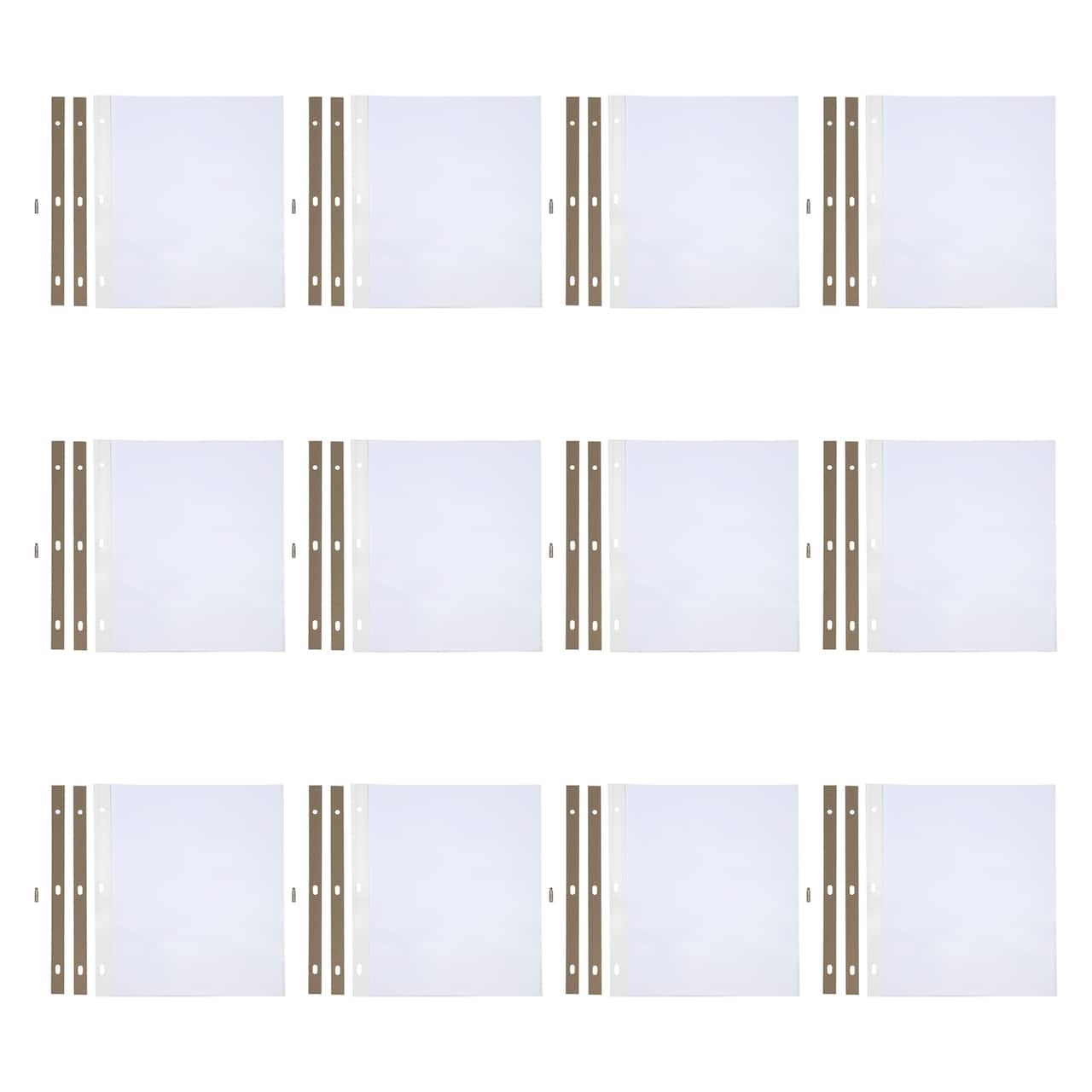 12 Packs: 10 ct. (120 total) 8.5" x 11" White Scrapbook Refill Pages by Recollections™